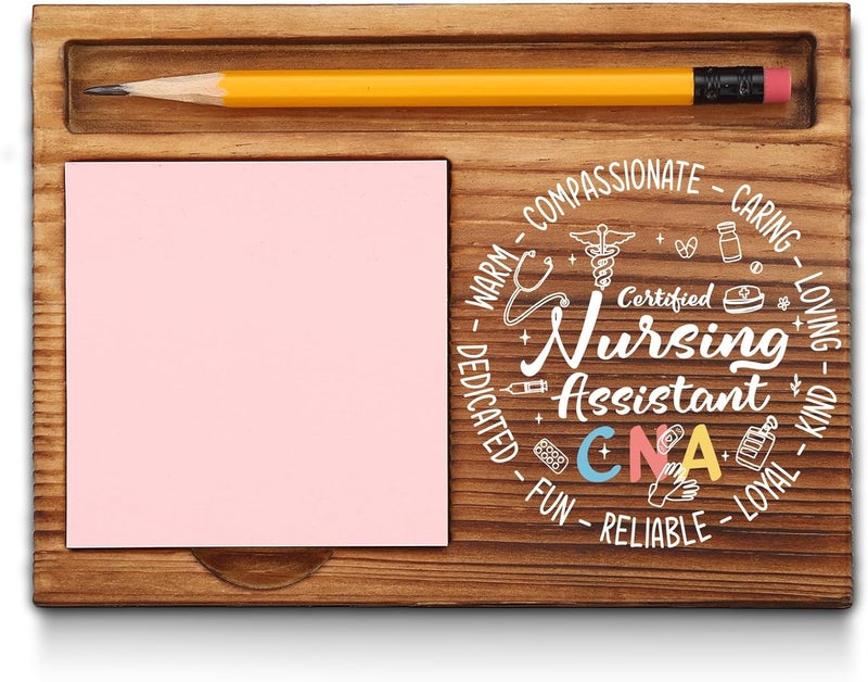akeke CNA Gifts, CNA Sticky Note Holder, Certified Nursing Assistant Appreciation Thank You Gifts, Certified Nursing Assistant Office Desk Decor Self-Stick Note Pad Holders GAA9 - Image 1